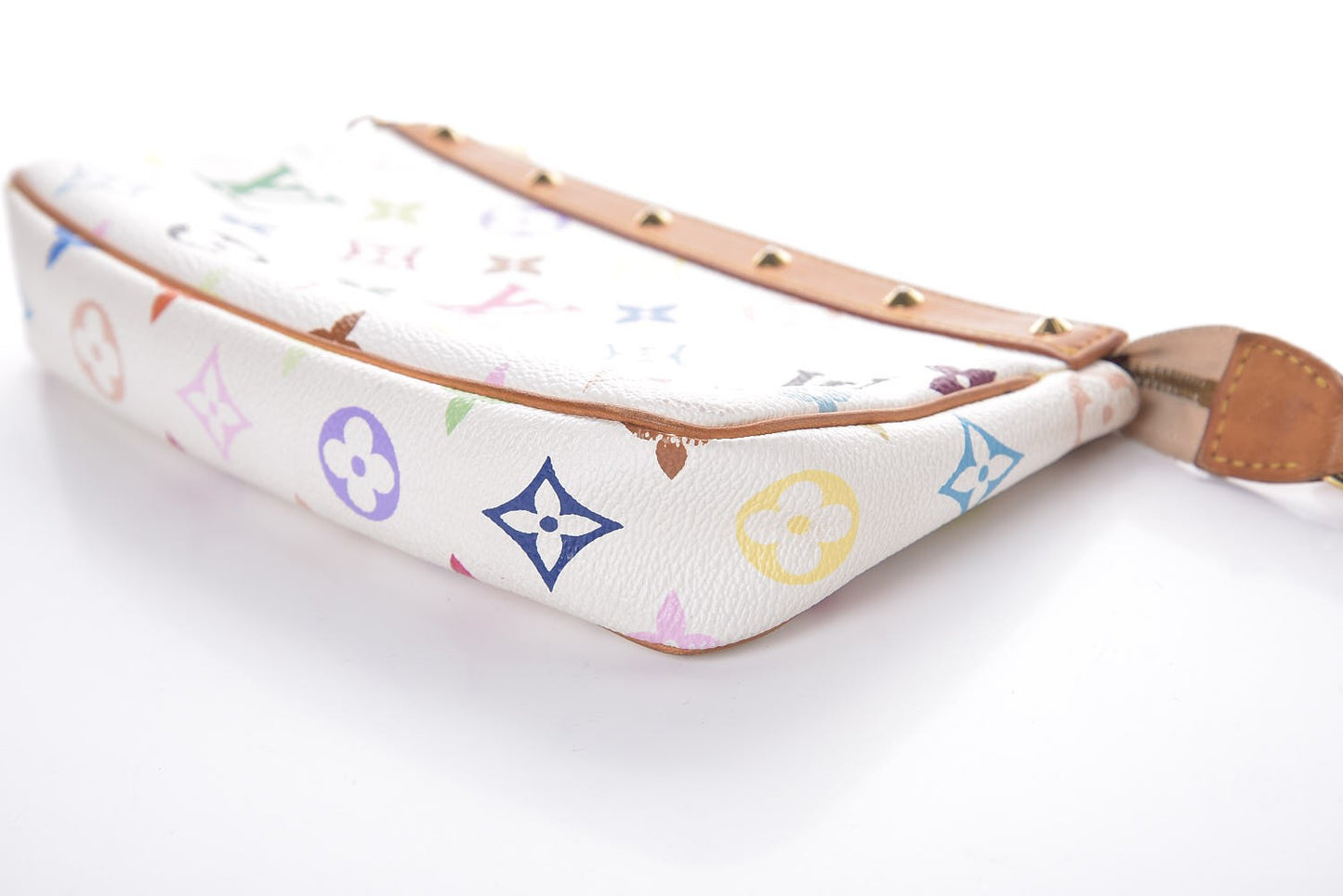 Monogram Multicolor Pochette Accessories White