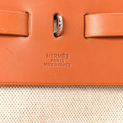 Hermes Toile Vache Calfskin Herbag 50 Natural 5 of 11