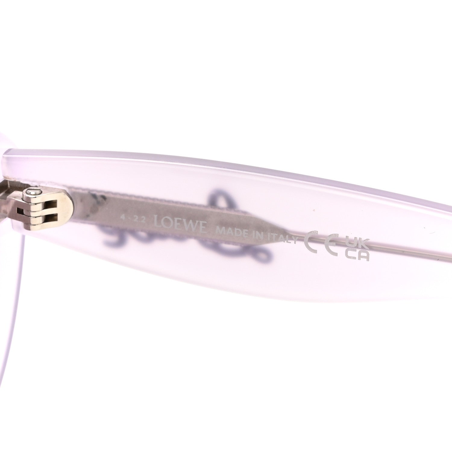 Loewe Acetate Curvy Sunglasses LW40096I  Shiny Violet 6 of 7