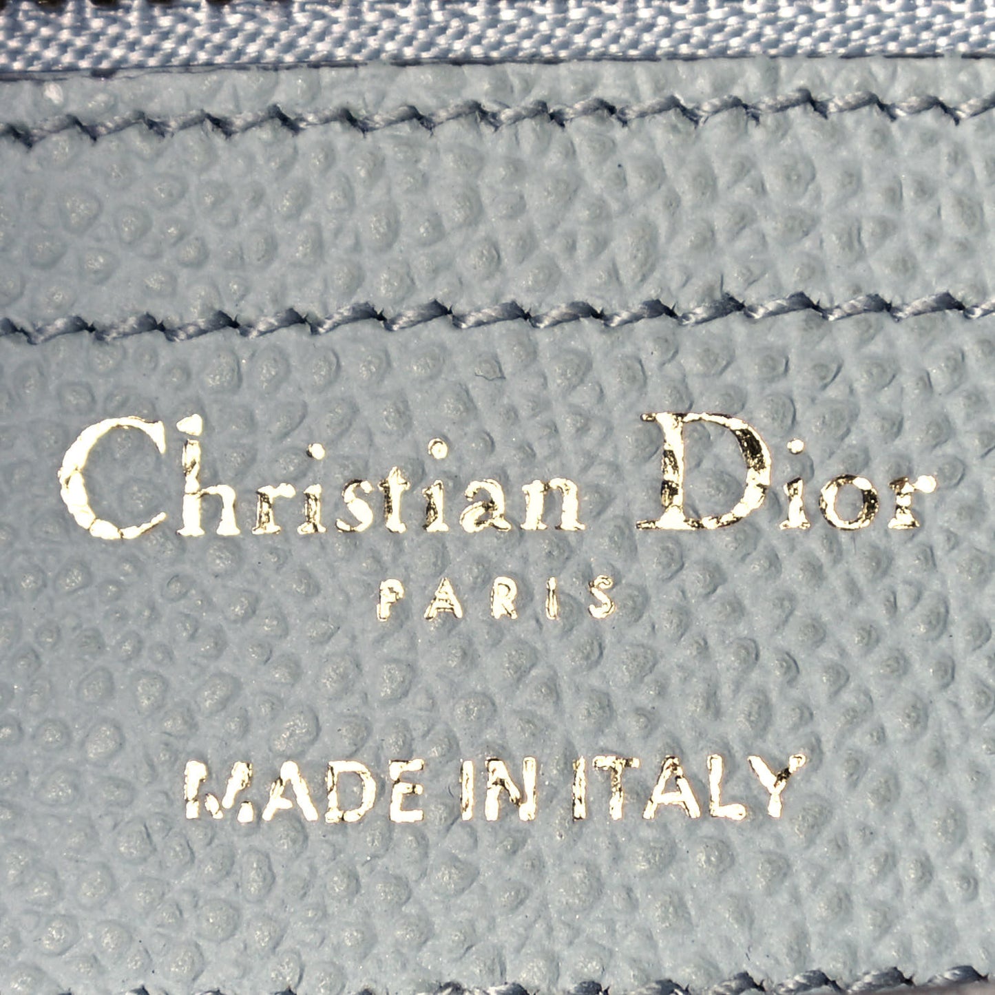 Grained Calfskin Saddle Bag Sky Blue
