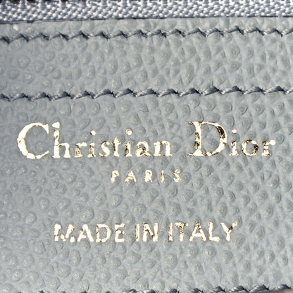 Christian Dior Grained Calfskin Saddle Bag Sky Blue 6 of 12