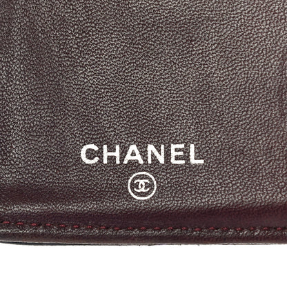 Chanel Lambskin Quilted Yen Wallet Black 6 of 14