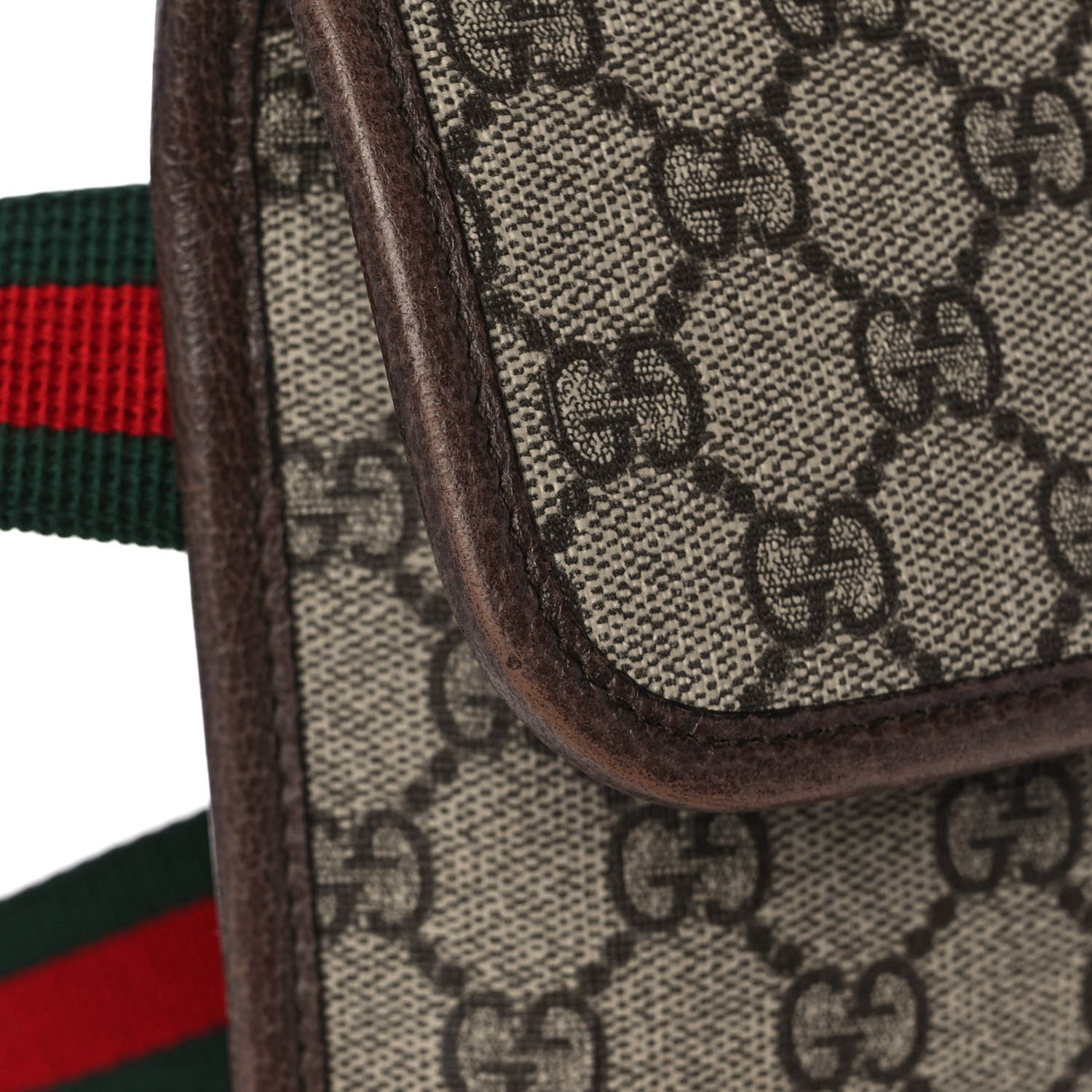 Gucci GG Supreme Monogram Neo Vintage Web Belt Bag Brown 11 of 13