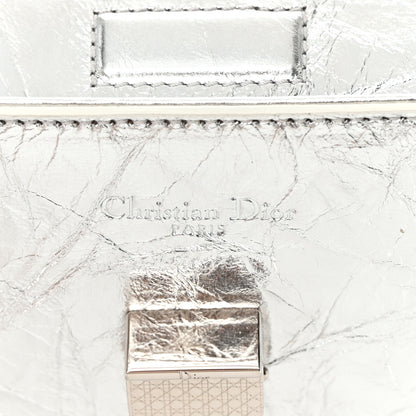 Christian Dior Metallic Calfskin Medium Diorever Flap Silver 6 of 16