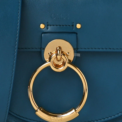Chloe Calfskin Suede Small Tess Bag Vinyl Blue 7 of 10