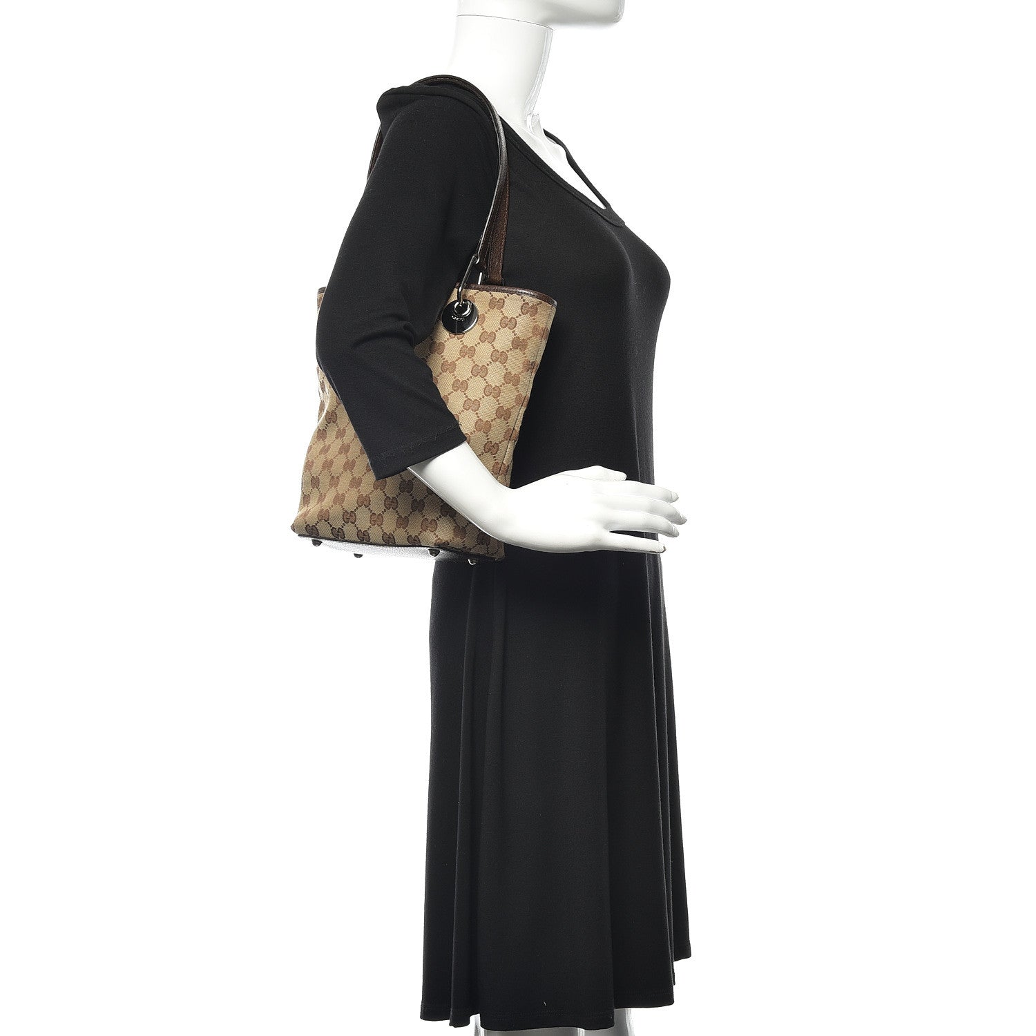 Gucci Monogram Small Eclipse Tote Brown 2 of 10