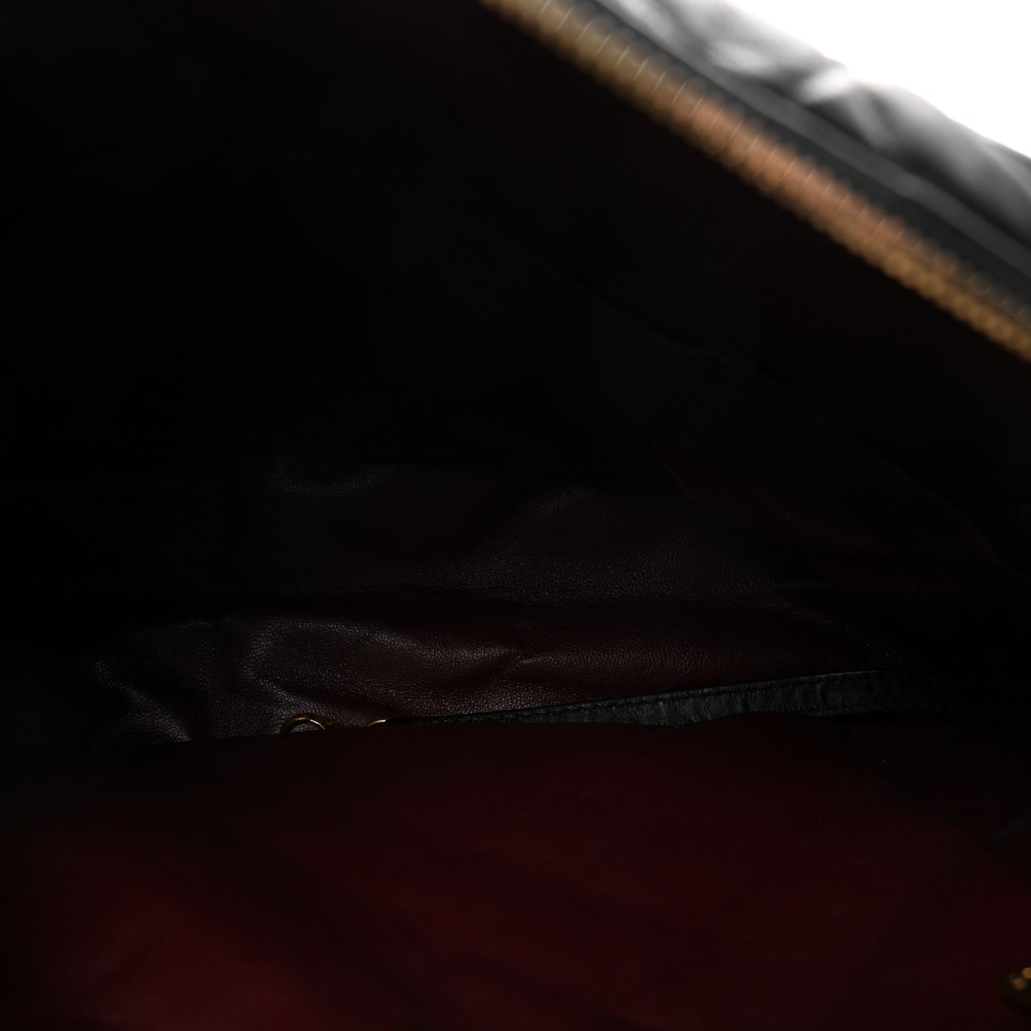 Aged Calfskin Quilted Large Reissue Camera Case Black