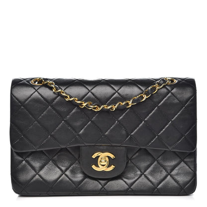 Chanel Lambskin Quilted Small Double Flap Black 1 of 14