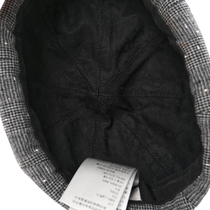 Christian Dior Wool Blend Prince of Whales Cap M Grey 7 of 9