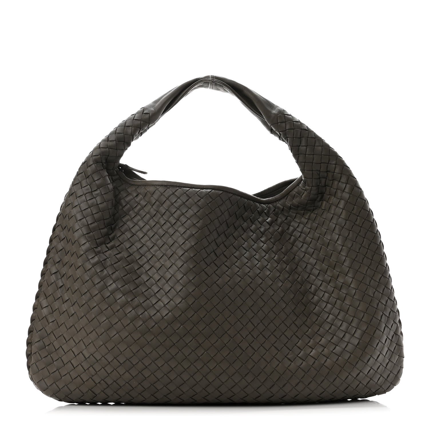 Bottega Veneta Nappa Intrecciato Large Veneta Hobo Grey 1 of 11
