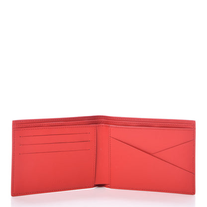 Givenchy Lambskin Logo Emblem Bi-Fold Wallet Red 5 of 8