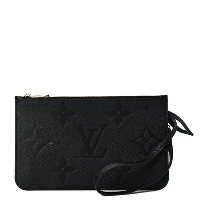 Louis Vuitton Empreinte Monogram Giant Neverfull MM Pochette Black 1 of 6