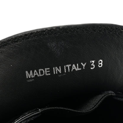 Prada Spazzolato Metal Triangle Logo 50mm Loafers 38 Black 9 of 13