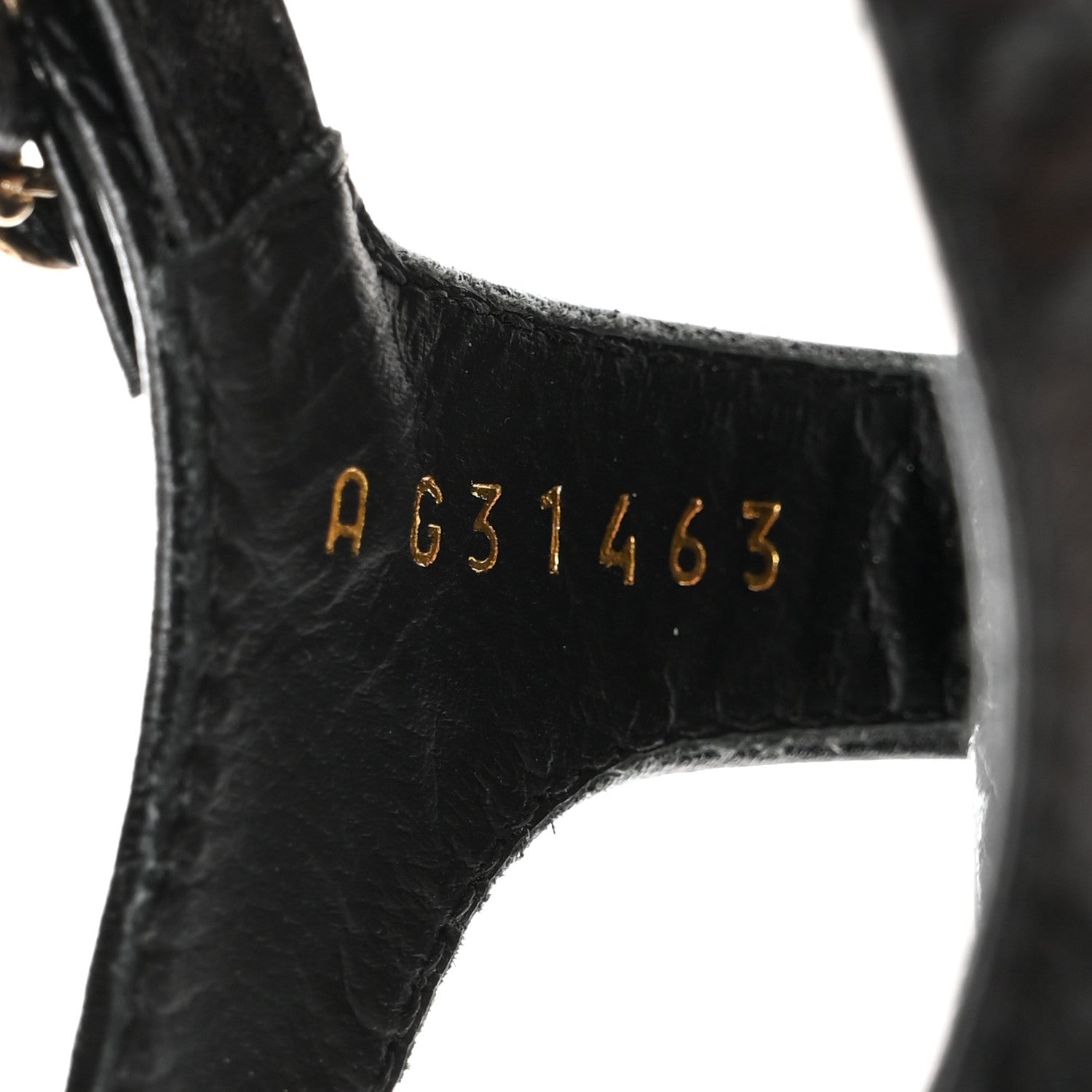 Chanel Lambskin Chain CC Thong Sandals 37.5 Black 8 of 10