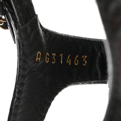 Chanel Lambskin Chain CC Thong Sandals 37.5 Black 8 of 10