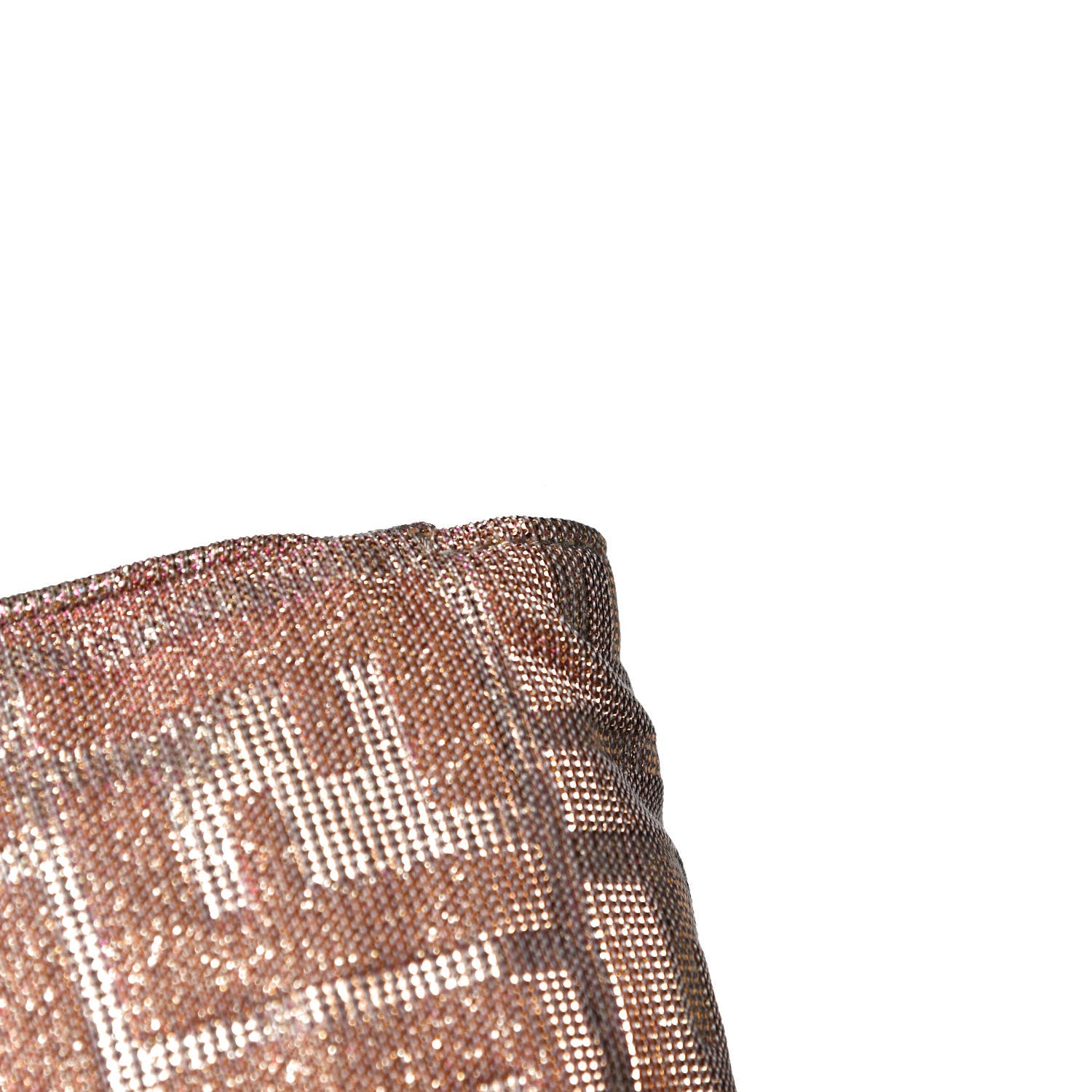 Fendi Metallic Lurex Zucca Mia Pochette Arancio 17 of 17