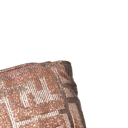 Fendi Metallic Lurex Zucca Mia Pochette Arancio 17 of 17