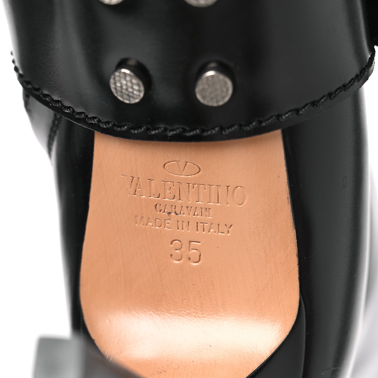 Calfskin Bow Ankle Boots 35 Black