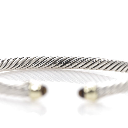 David Yurman Sterling Silver 14K Yellow Gold Citrine 5mm Cable Classics Petite Color Bracelet 4 of 4