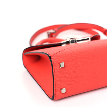 Moynat Carat Calfskin Gabrielle BB Coral 7 of 8