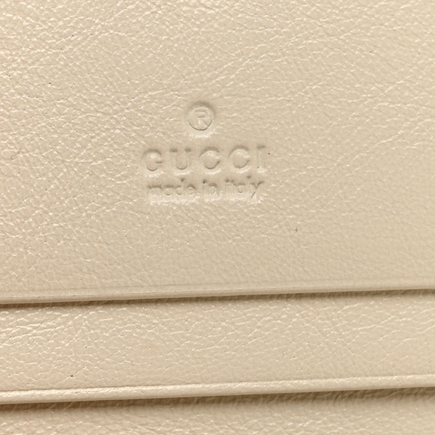Gucci Calfskin Web Rajah Chain Card Case Wallet White 6 of 9