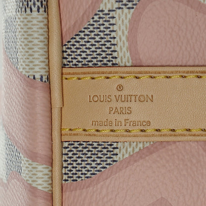 Louis Vuitton Damier Azur Tahitienne Speedy Bandouliere 30 Rose Ballerine 6 of 7