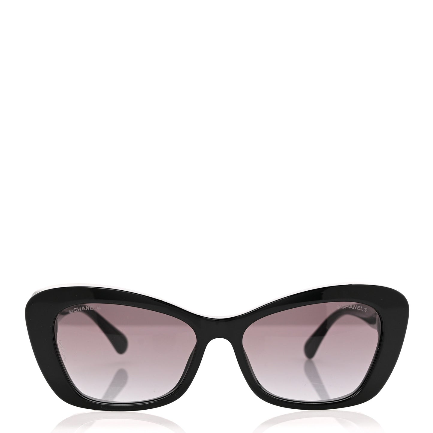 Acetate Pearl Cat Eye CC Sunglasses 5481-H Black