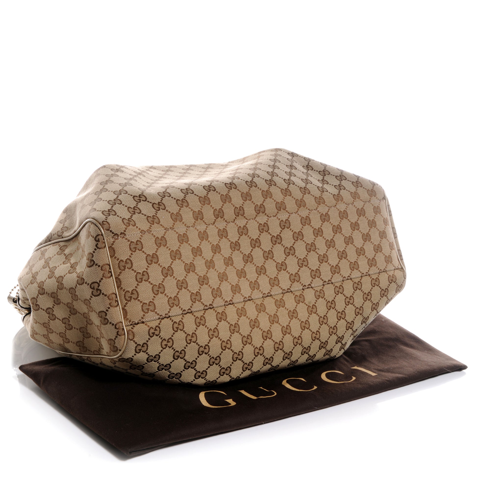 Gucci Monogram Large Sukey Tote Beige Champagne 4 of 7