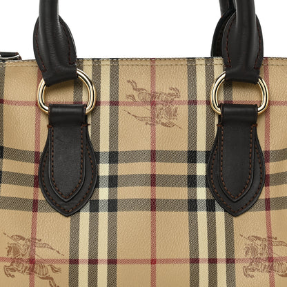 Burberry Haymarket Check Small Chester Bowling Bag Chocolate 14 of 29