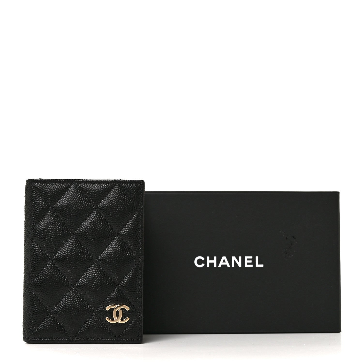 Chanel Caviar Quilted Card Holder Wallet Black 9 of 9