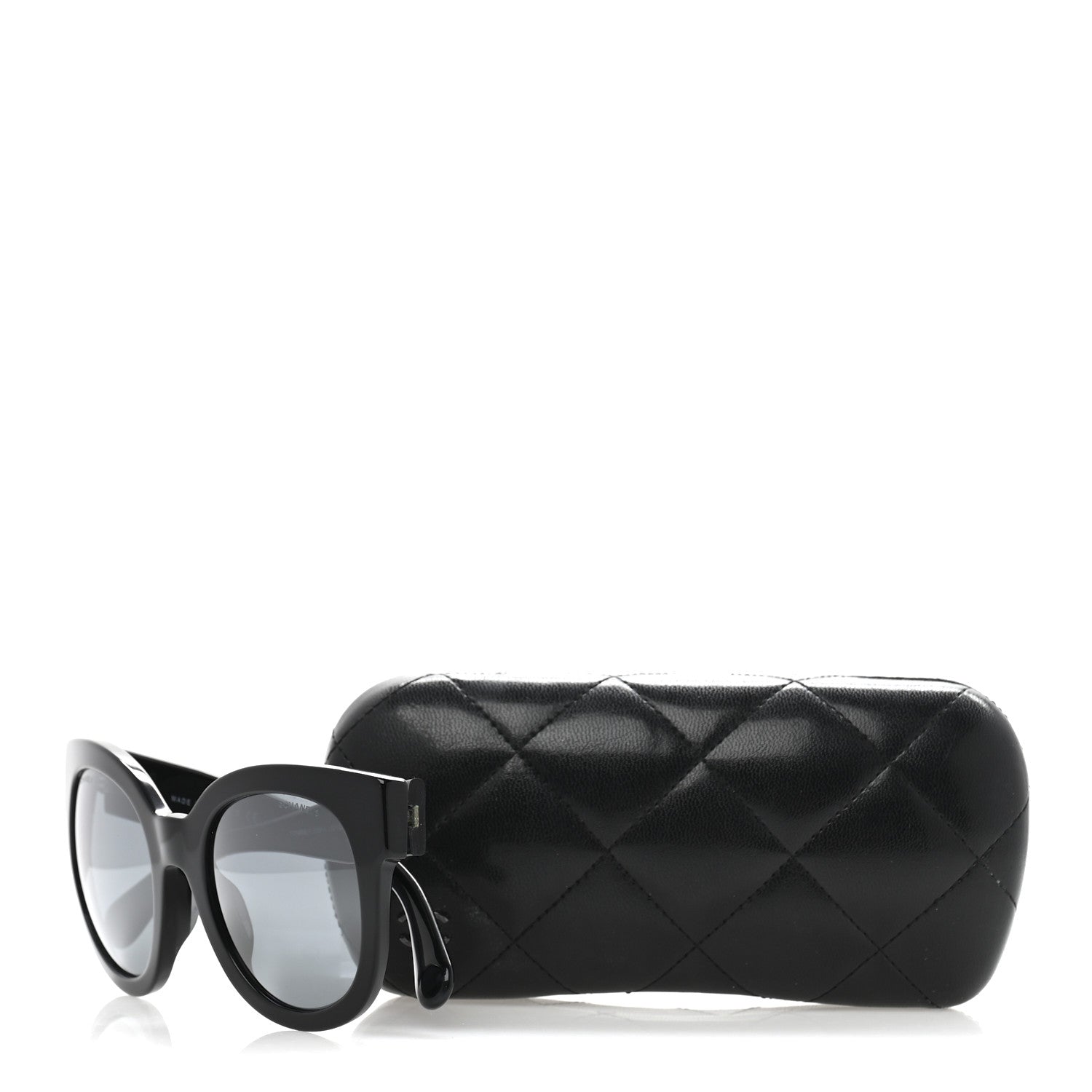 Chanel Acetate Butterfly Signature CC Sunglasses 5358-A Black 8 of 8