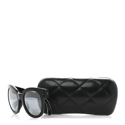 Chanel Acetate Butterfly Signature CC Sunglasses 5358-A Black 8 of 8