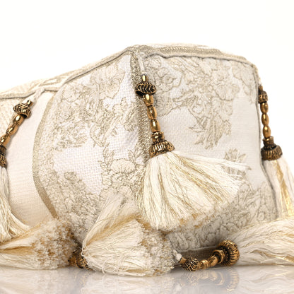 Christian Dior Canvas Embroidered Reve d'Infini Small D-Bubble Bucket Bag Gold 9 of 14