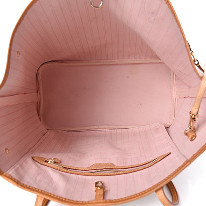 Louis Vuitton Damier Azur Neo Neverfull MM Rose Ballerine 6 of 20