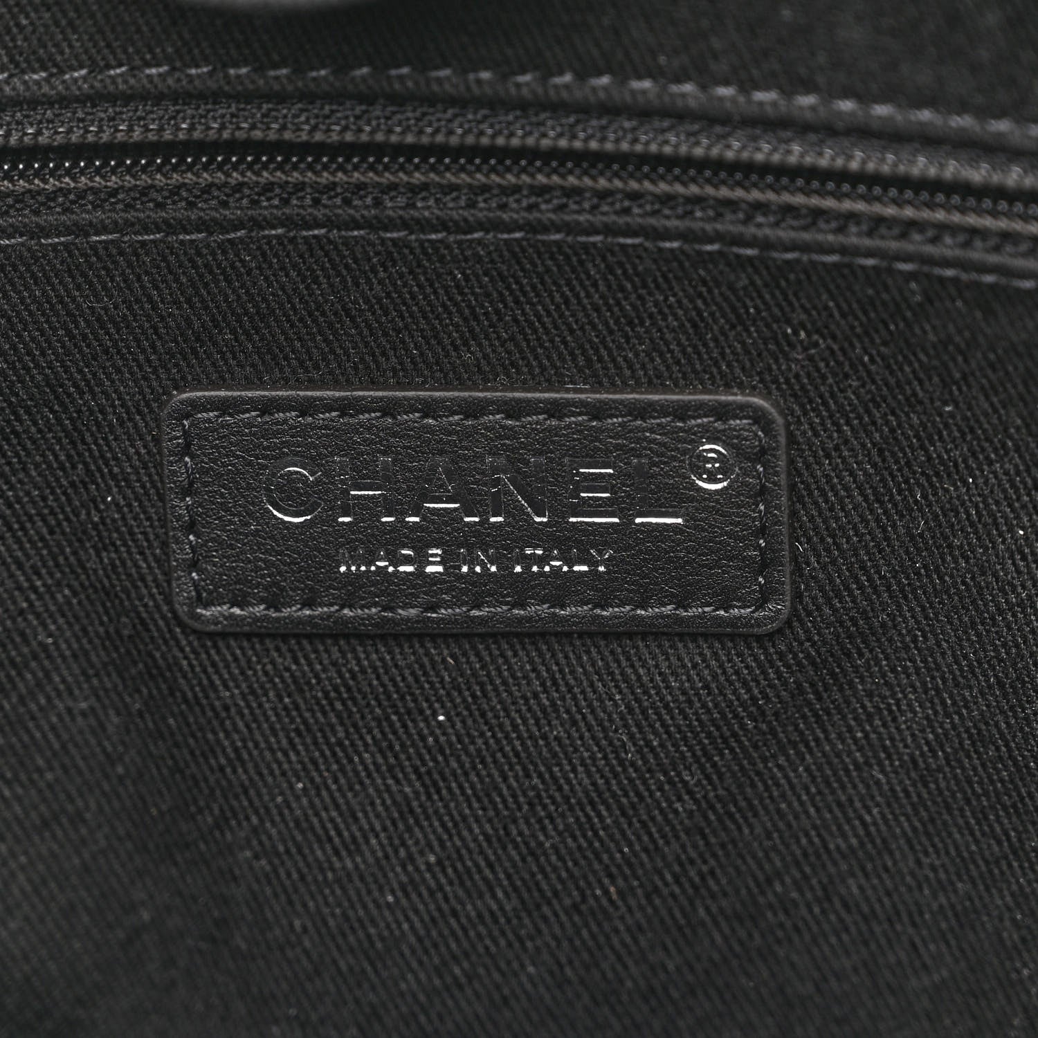 Chanel Canvas Small Deauville Tote Black 7 of 10