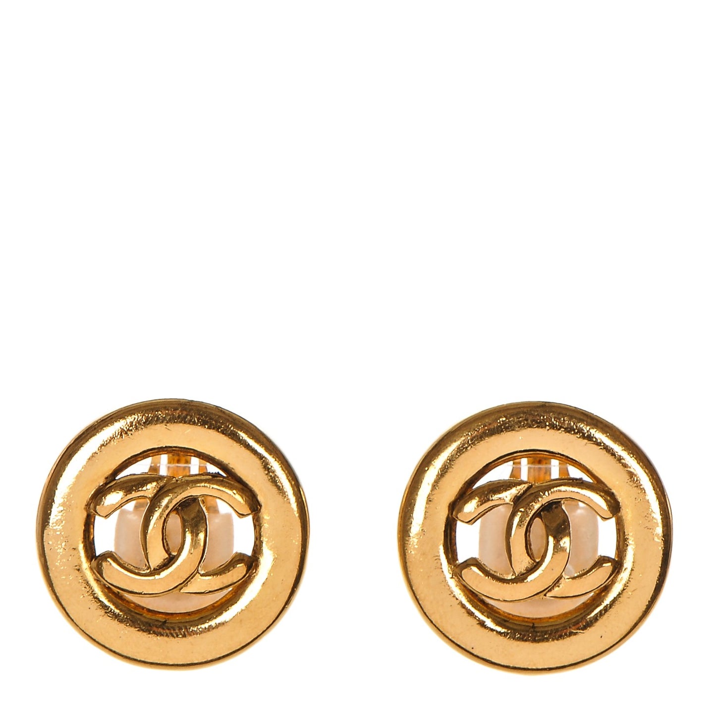 CC Clip On Earrings Gold