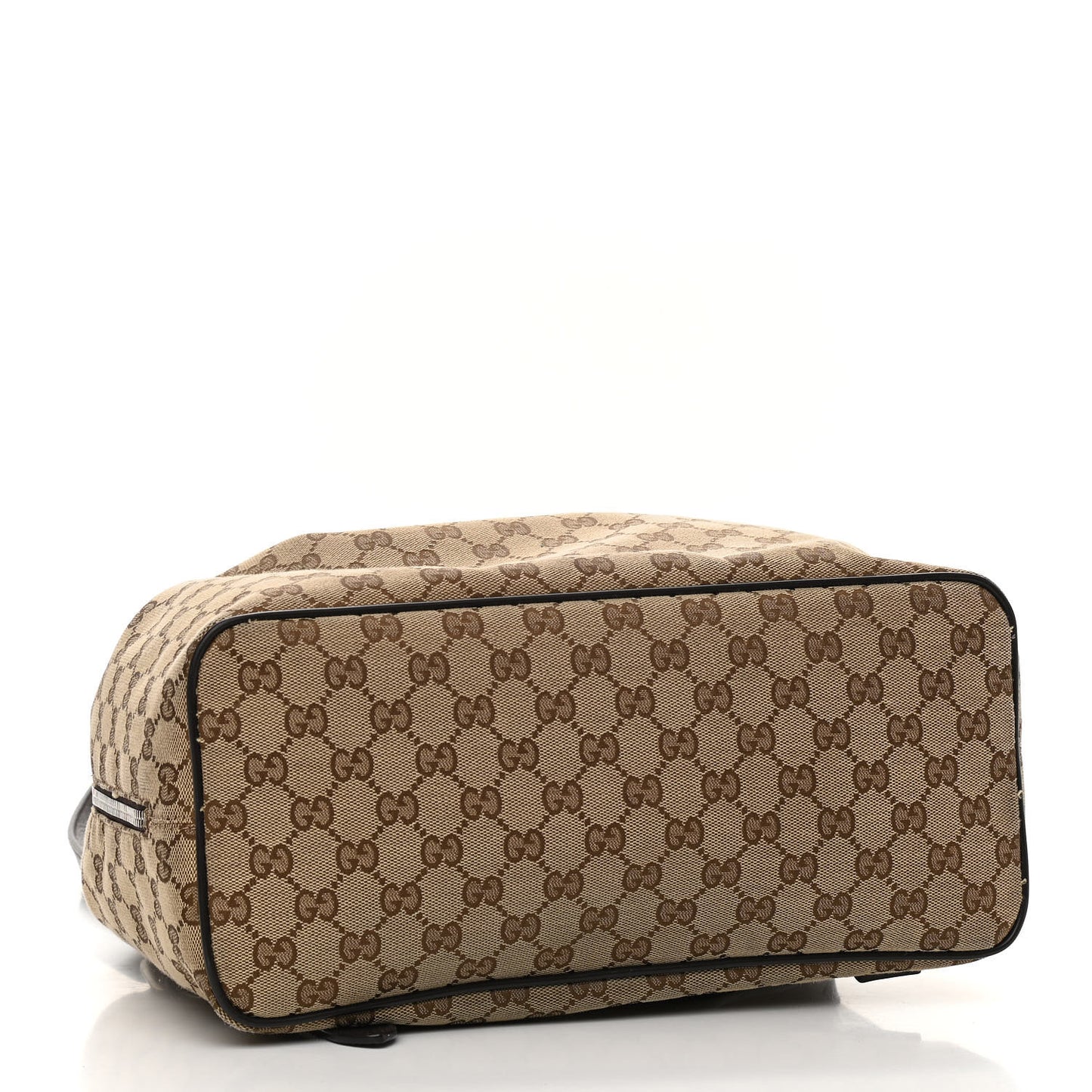 Monogram Dollar Calfskin O Drawstring Backpack Beige Ebony Testa di Moro Dark Chocolate