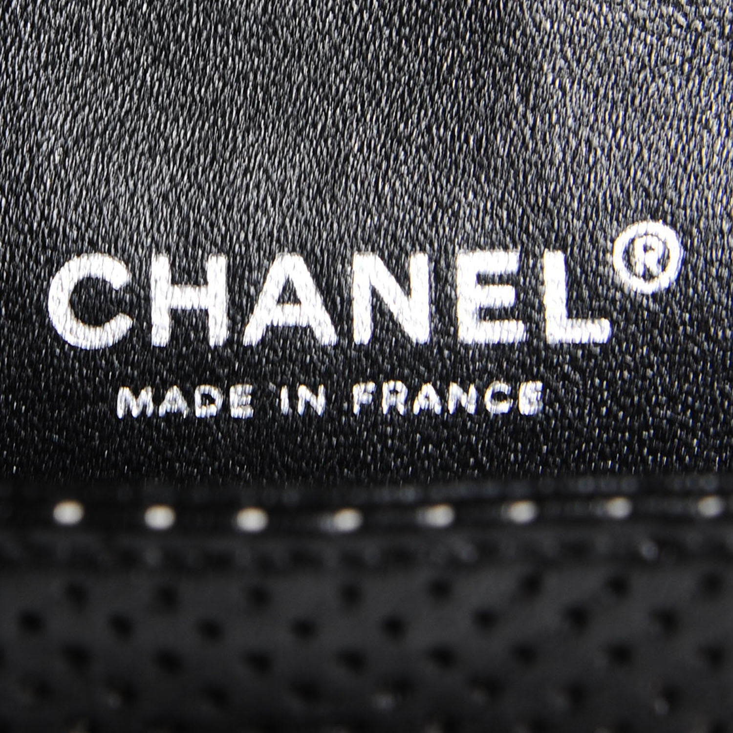 Chanel Lambskin Perforated Medium Double Flap Black 6 of 9