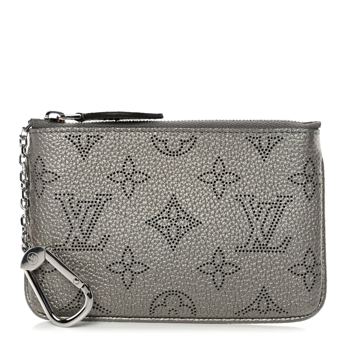 Mahina Zipped Card Holder Metallic Grey