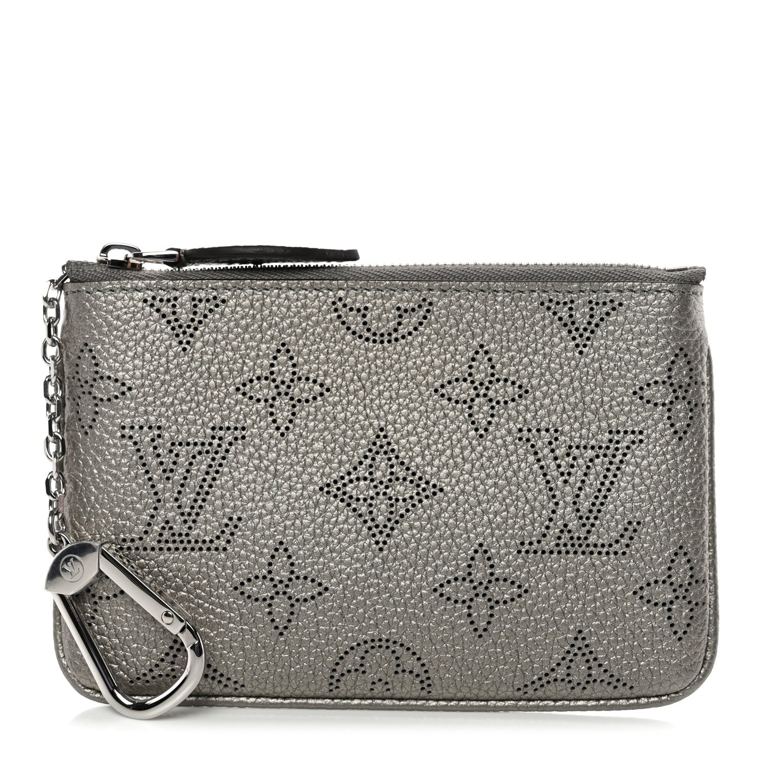 Louis Vuitton Mahina Zipped Card Holder Metallic Grey 1 of 6