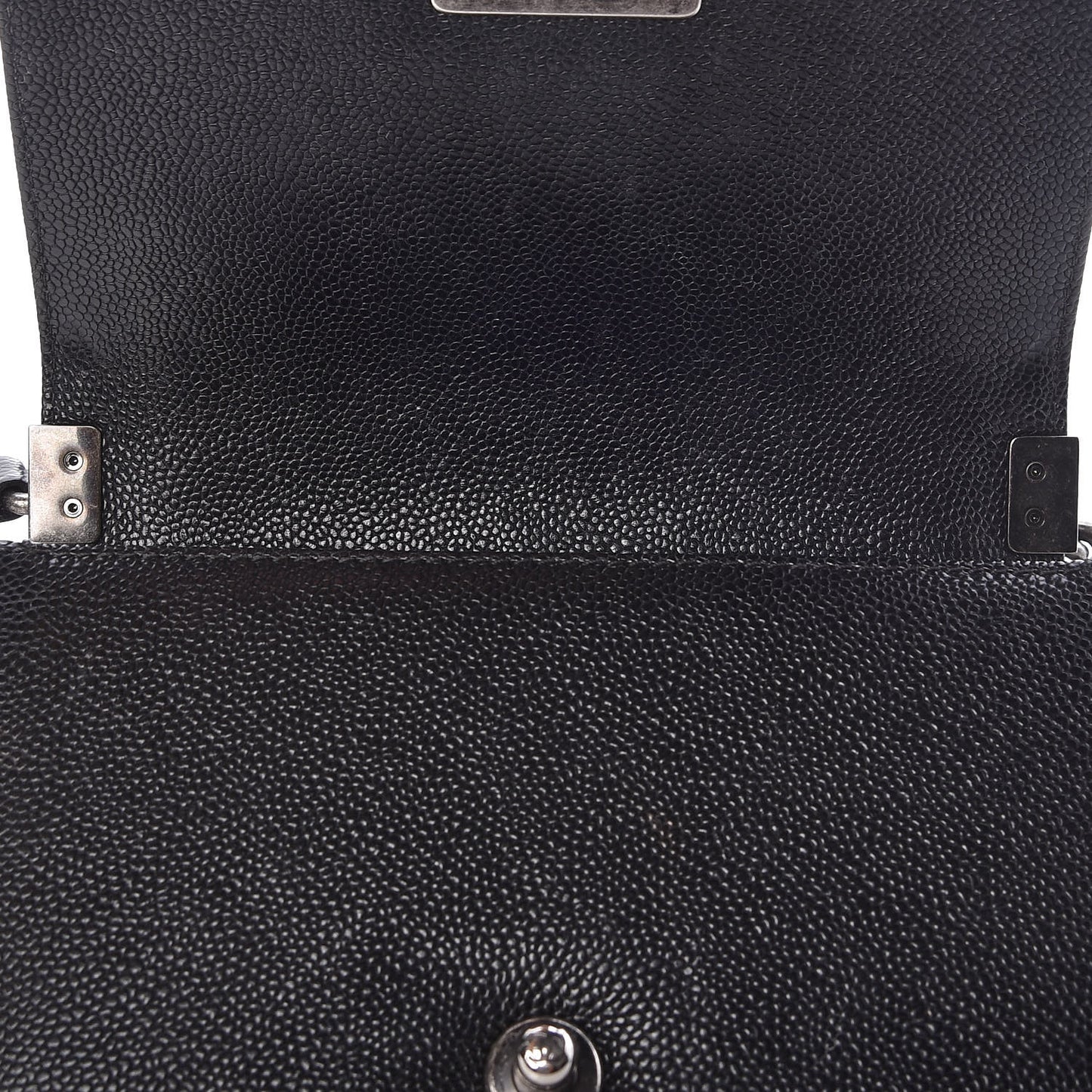 Caviar Quilted Small Boy Flap Black