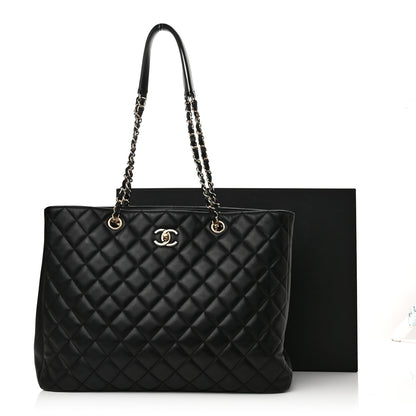 Chanel Calfskin Quilted Timeless Tote Black 11 of 11