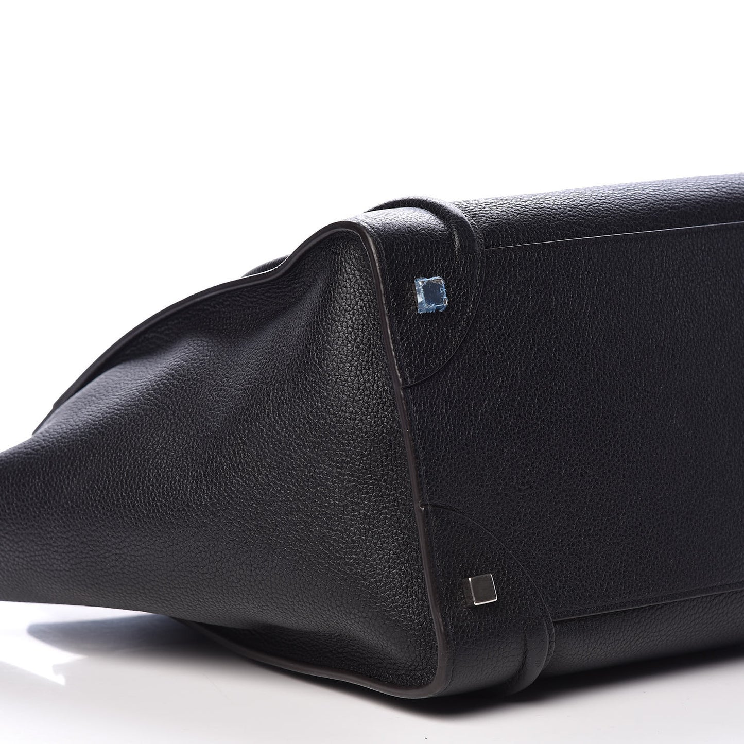 Drummed Calfskin Mini Luggage Black