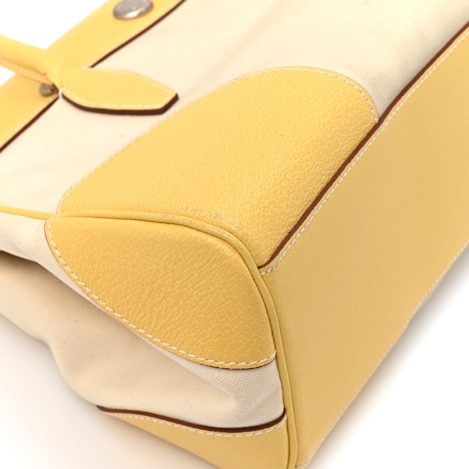 Prada Canapa Cinghiale Cuir Tote Grezzo Crema 9 of 12