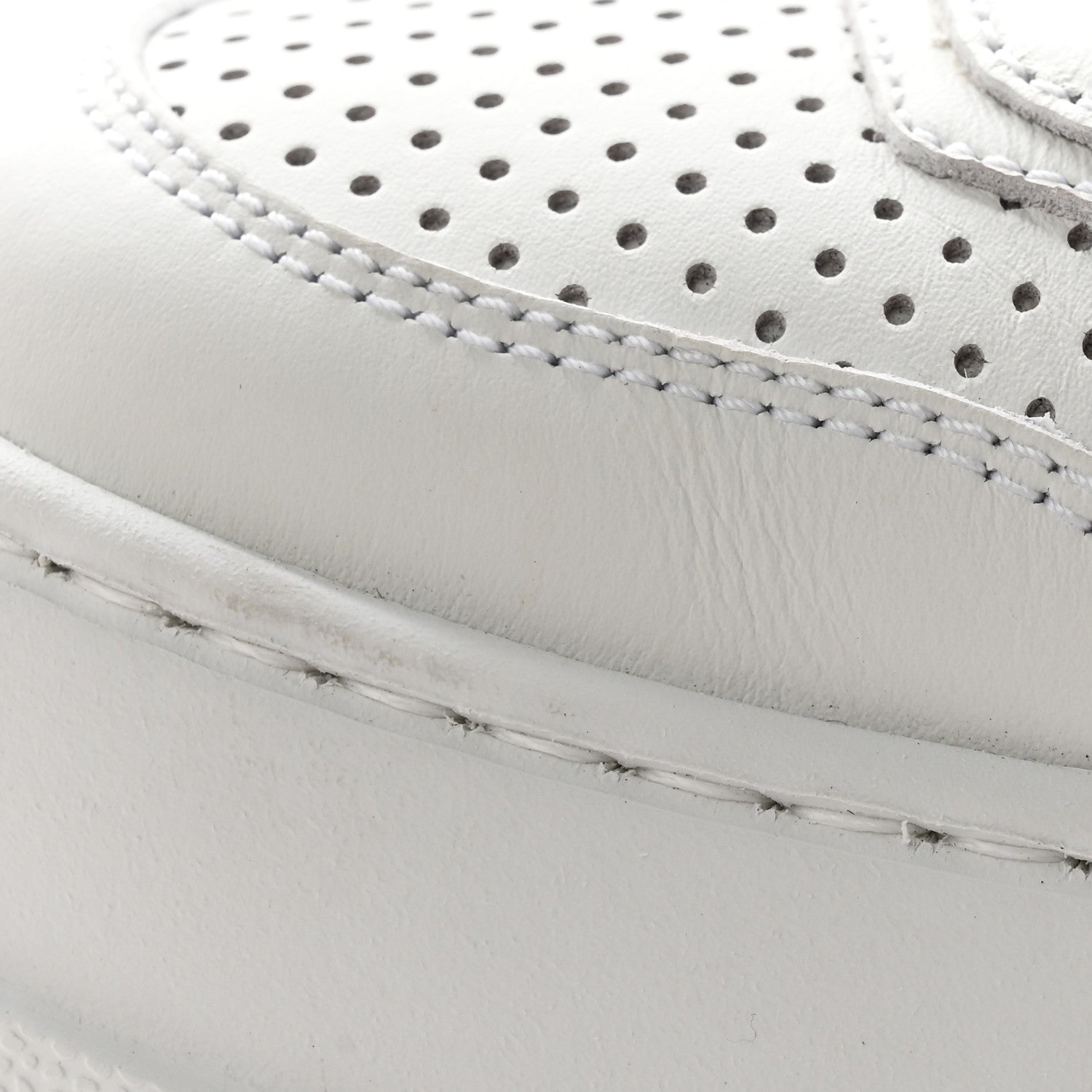 Gucci Calfskin Web Perforated Womens Platform 55mm Sneakers 38.5 White Bright Splash 11 of 14