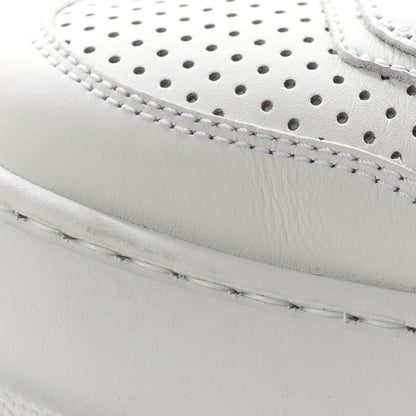Gucci Calfskin Web Perforated Womens Platform 55mm Sneakers 38.5 White Bright Splash 11 of 14