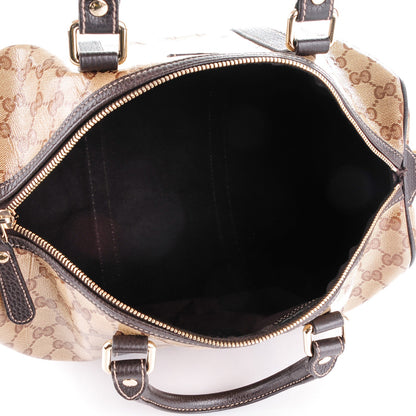 Gucci Crystal Monogram Medium Joy Boston Dark Brown 5 of 7