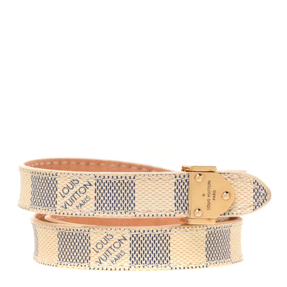Louis Vuitton Damier Azur Box It Bracelet 17 1 of 6