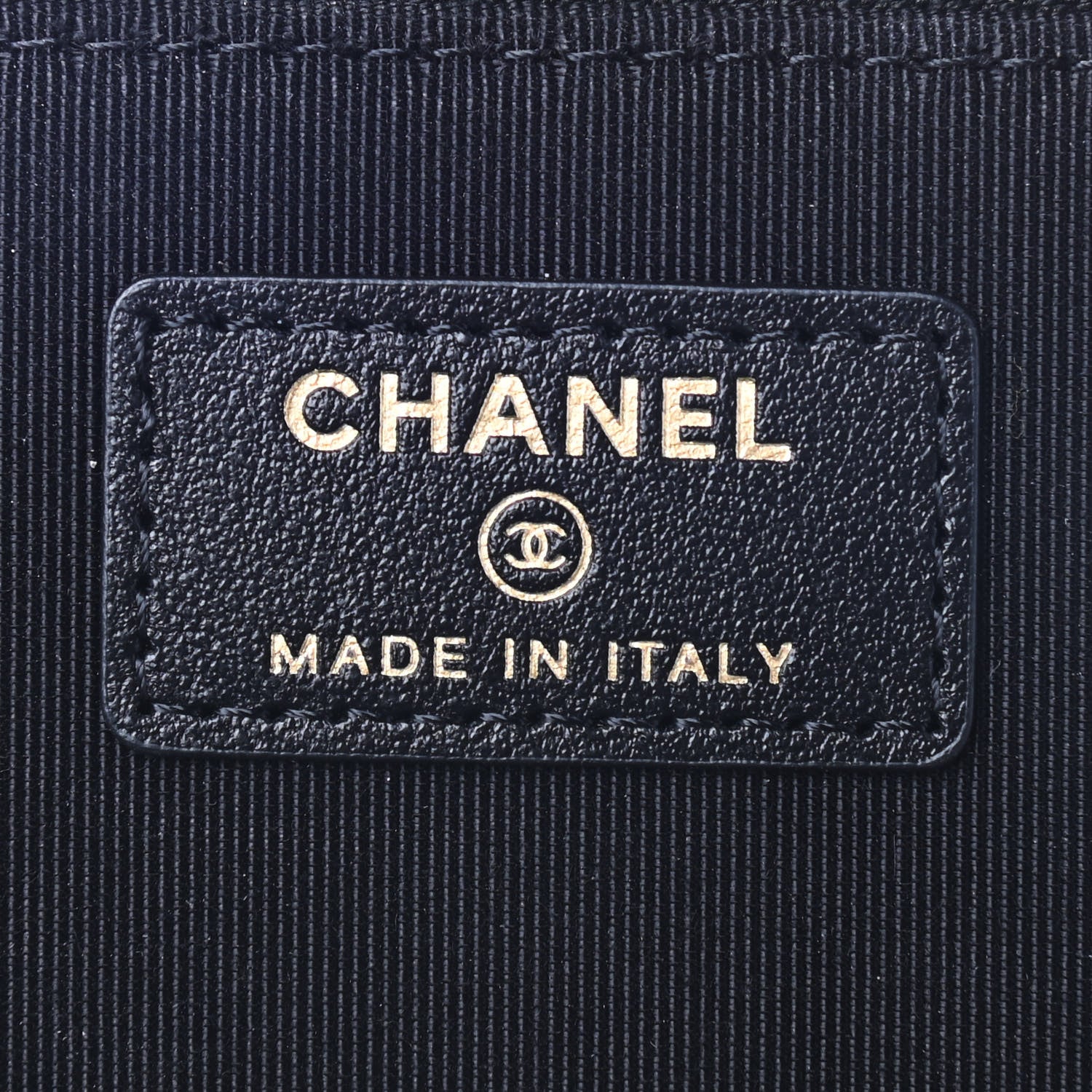 Chanel Lambskin Camellia Embossed Small Vanity Case With Chain Black 6 of 9