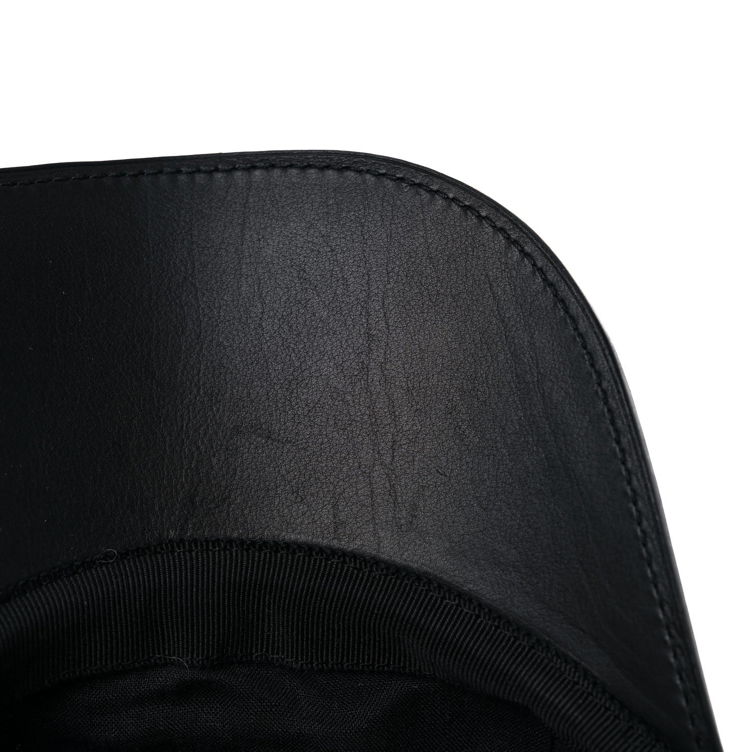 Hermes Calfskin Nevada Cap 58 Black 9 of 10